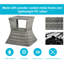 Table d'appoint en osier de rotin avec trou pour parasol Outsunny