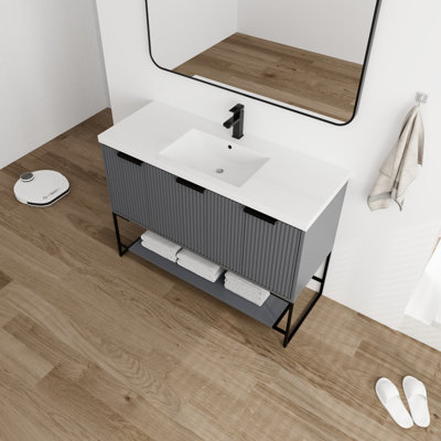 Meuble-lavabo simple 47,54 po avec plateau en résine