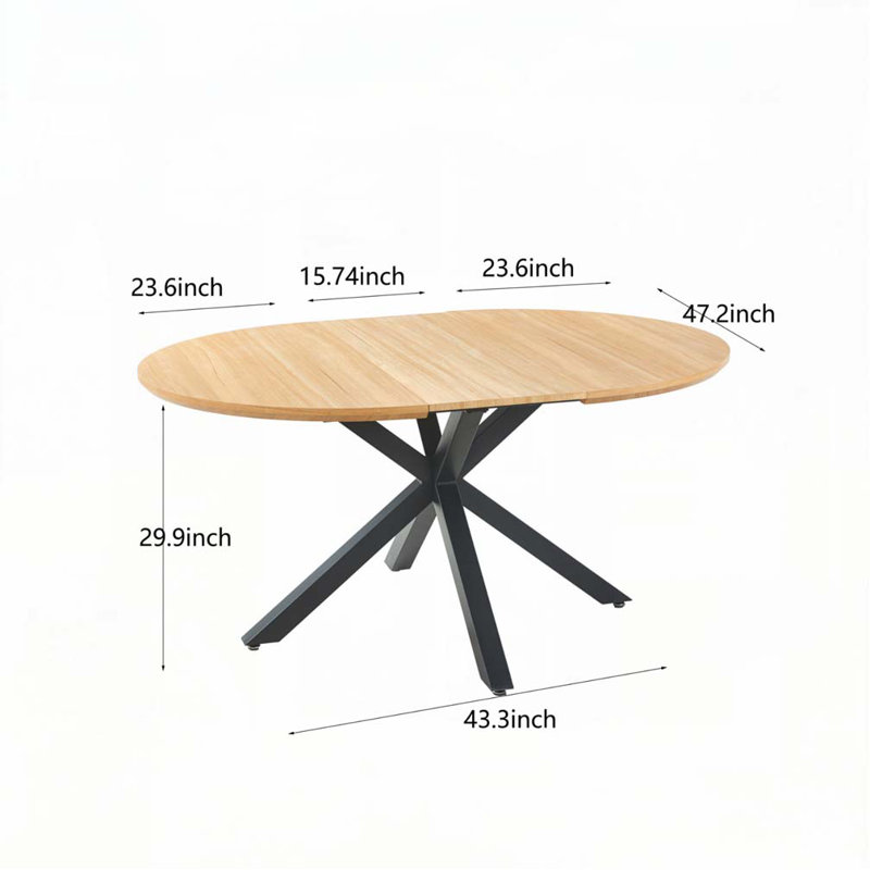 Extendable Dining Table, Oak