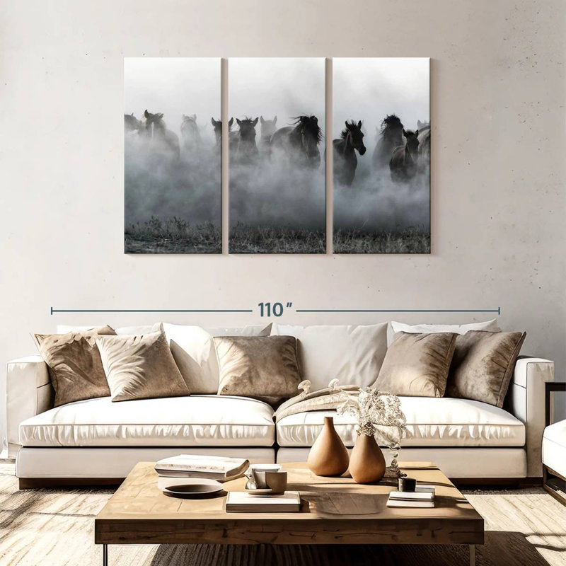 Brampt Turkish Horses, 48" H x 74" W