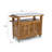 Anjenette Solid Wood Wicker Bar Cart with Stools-190357779