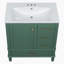 Ensemble de meuble-lavabo simple autoportant 30 po avec plateau en céramique Landingham