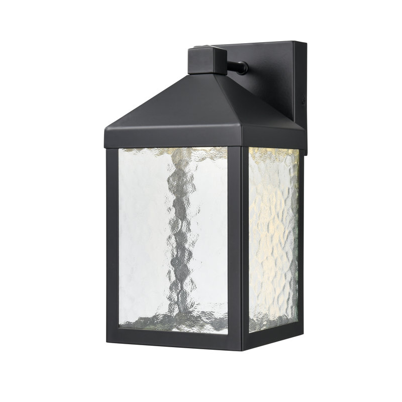 Deil Integrated LED Outdoor Wall Sconce, 12" H x 6" W x 7.5" D