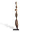 Burlywood + objet décoratif en bois massif noir-131456337