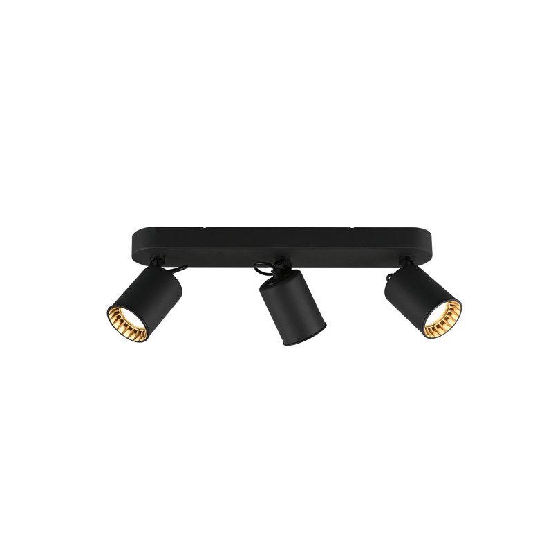 Lonsdale 3-Light 38cm LED Integrated Flush Mount, Black