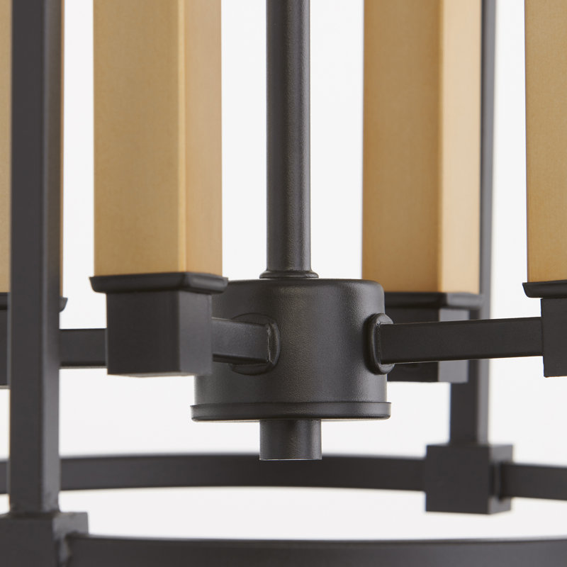 Analie 4 - Light Single Pendant, Noir