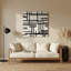 Minimalisme 66, art mural en métal beige-1285499238