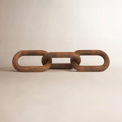 Chaîne en bois recyclé à 3 maillons