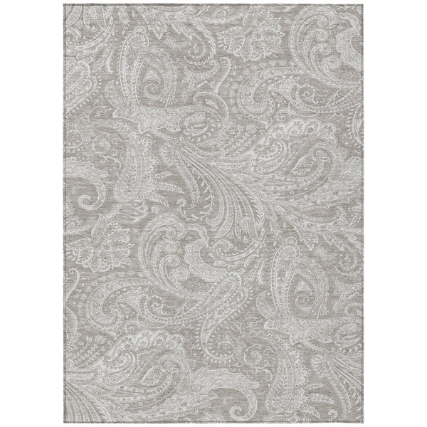 Bungalow Rose Cresley Paisley Indoor / Outdoor Rug | Wayfair