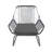 3Pc Outdoor Chat Set With Comfortable Cushions