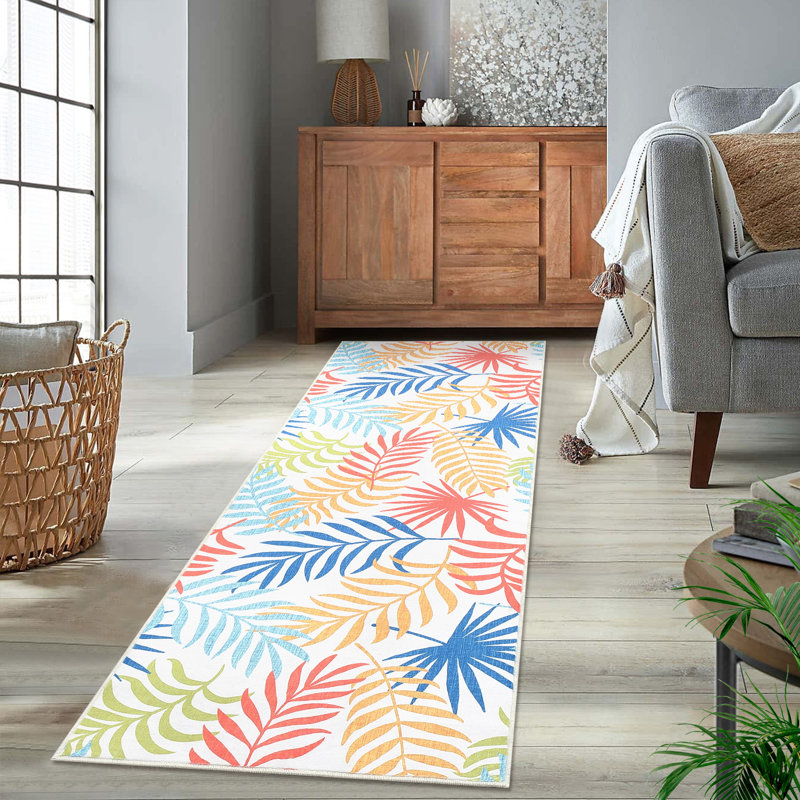 Tapis Kendra avec envers antidérapant, Tapis de couloir 2 pi x 6 pi