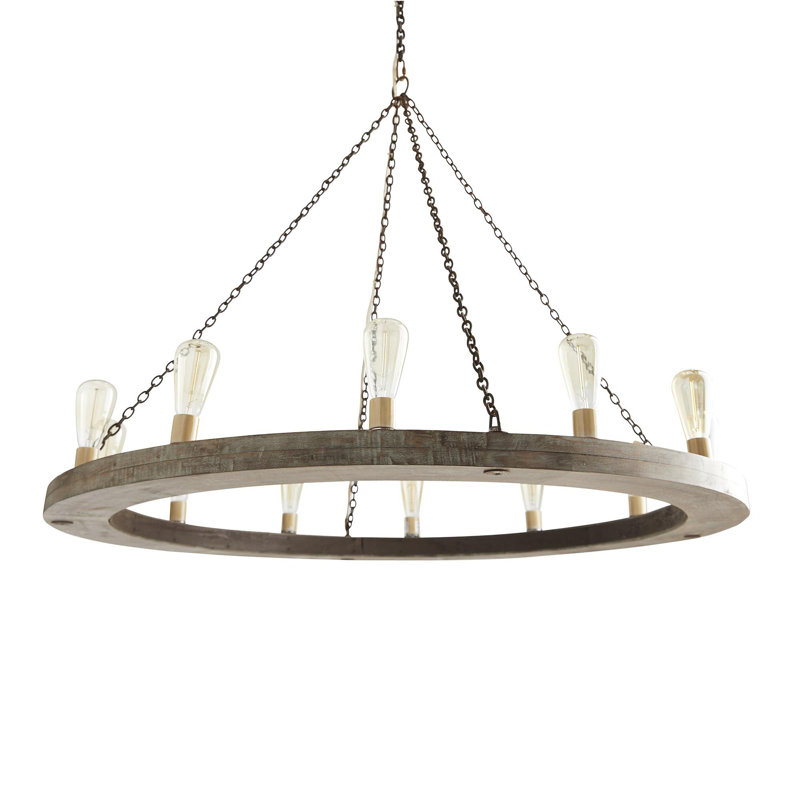 Geoffrey 12 - Light Chandelier, 38" H x 48" W x 48" D
