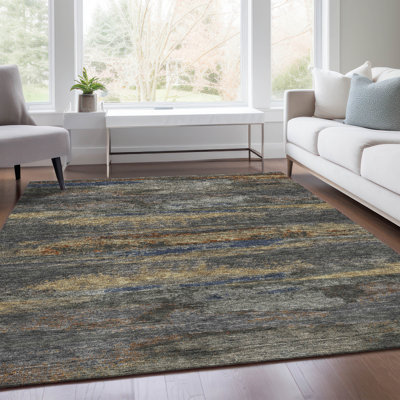 Tapis graphite de qualité supérieure lavable à la machine Prisco