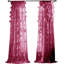 Panneau de rideau simple semi-diaphane à motif floral avec passe-tringle Riley-36373843-22214959