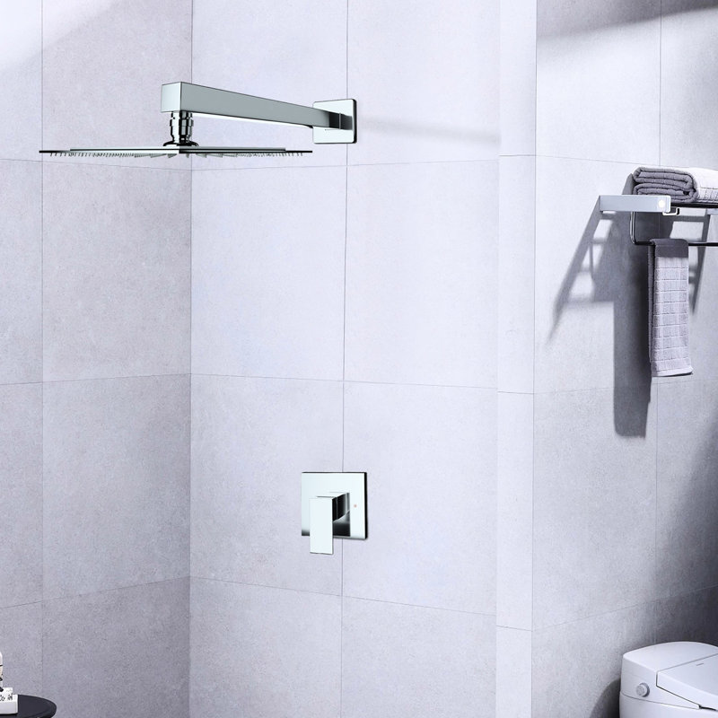 Robinet de douche mural avec soupape fixe - Fabrication en laiton raffiné