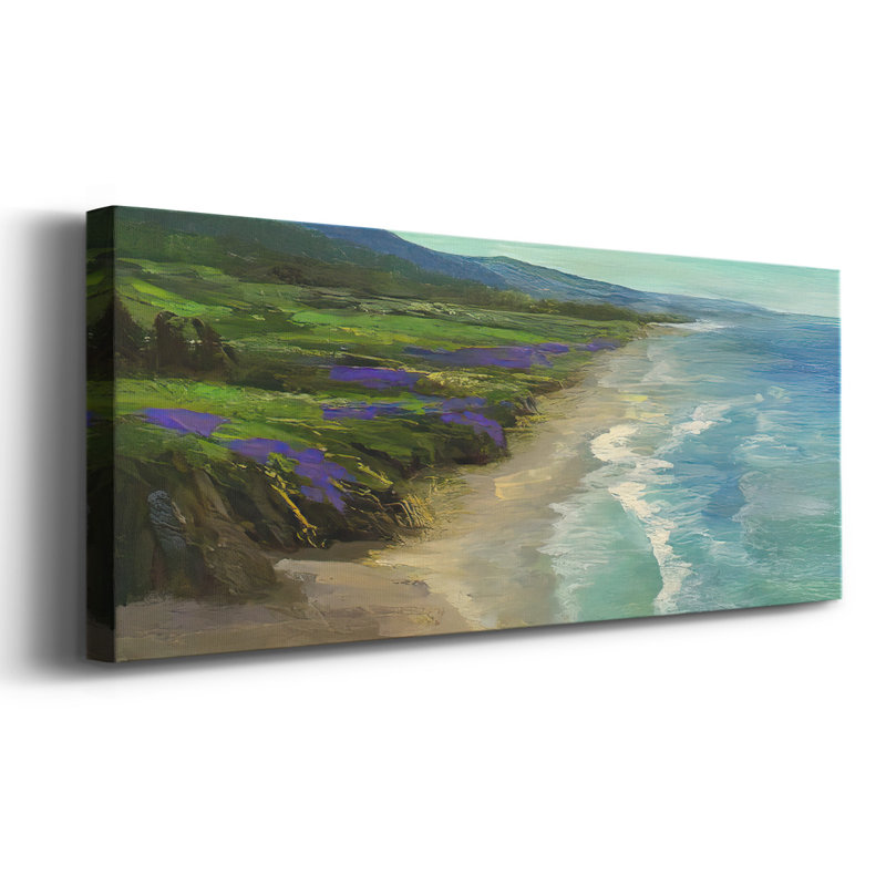 Plage Montara, toile tendue avec châssis, H 20 po x l 50 po x P 1,5 po