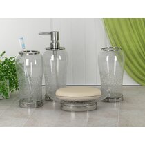 Vizcaya Champagne Gold Mercury Glass Bath Accessories