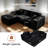 Boneles 94" Modular Sectional Sofa with Chaise, Corduroy Couch L-Shape, Small Space Friendly-698302452-698302450-695710291