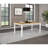 Brown and White Rectangular Dining Table