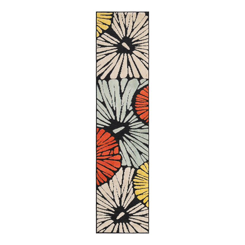 Bungalow Rose Cabana Caimin Indoor/Outdoor Area Rug, Runner 2' x 8'