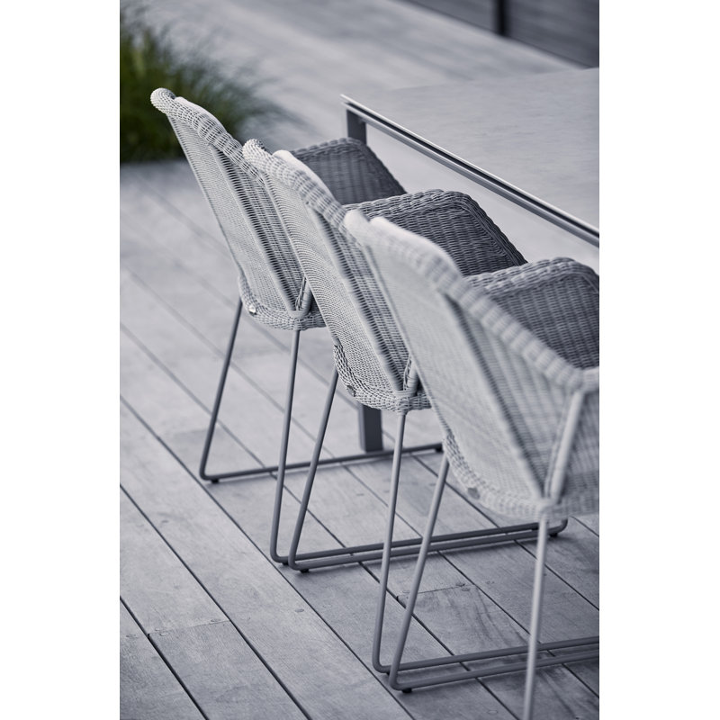 Rectangular Outdoor Dining Table ,, Light Gray/Concrete Gray, 39.4" W x 78.8" L x 28.8" H