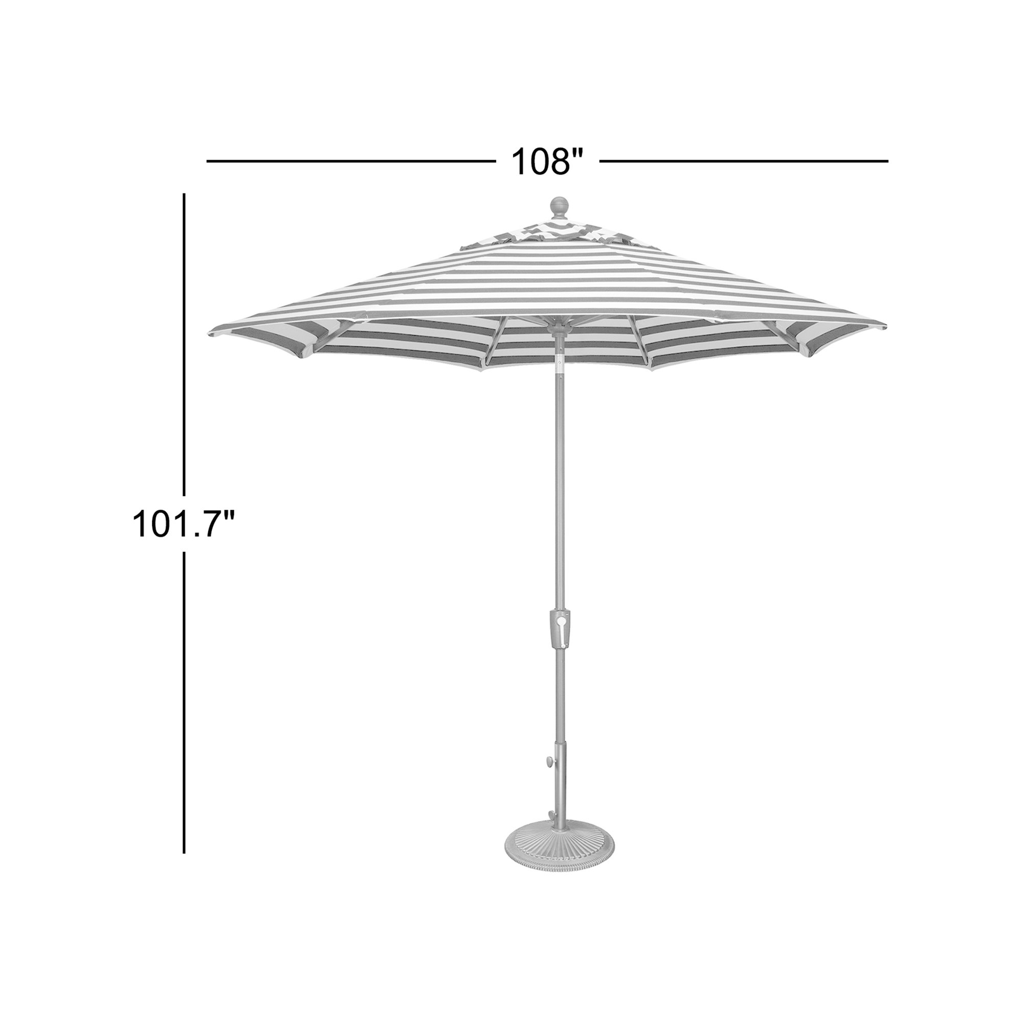 Desma 108'' Sunbrella® Outdoor Umbrella, Black
