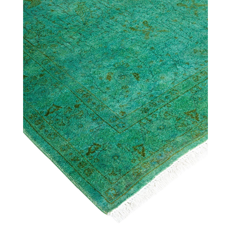 Tapis noué à la main Weirsky - One-of-a-Kind Weirsky - Vert