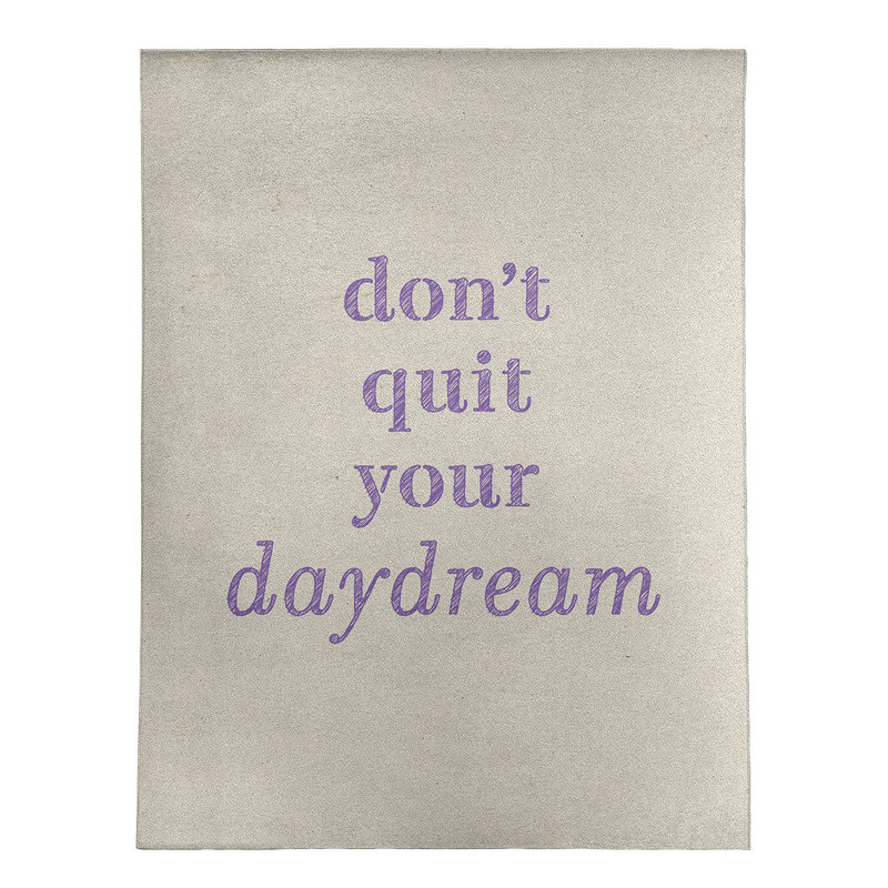 Quotes Chenille Indoor Rug, Rectangle 5' x 7'
