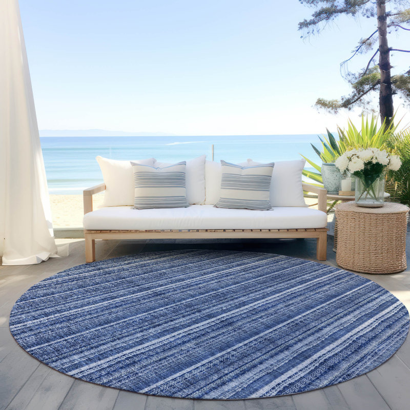 Chayden Rug with Non-Slip Backing, Rond 8 pi