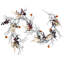 Guirlande d'Halloween feuilles noires Guirlande d'Halloween