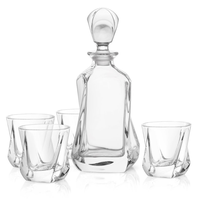 Ensemble de 5 carafe à décanter JoyJolt Aurora