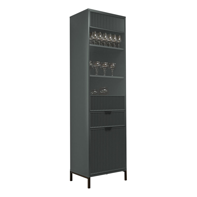 Crowden Display Cabinet, Green/Greenstone