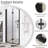 34"W Matte Black Aluminum Frame Bifold Shower Door