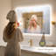 Miroir mural avec lumières - sans cadre, gradation infinie, antibuée, 3 modes d'éclairage, Bluetooth intégré-647609507-624963430