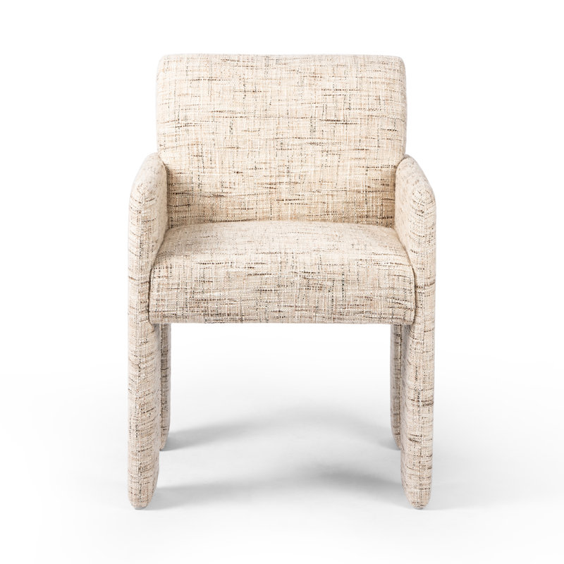 AMUR DINING ARMCHAIR-OSTEND NATURAL, Linen Ostend Natural