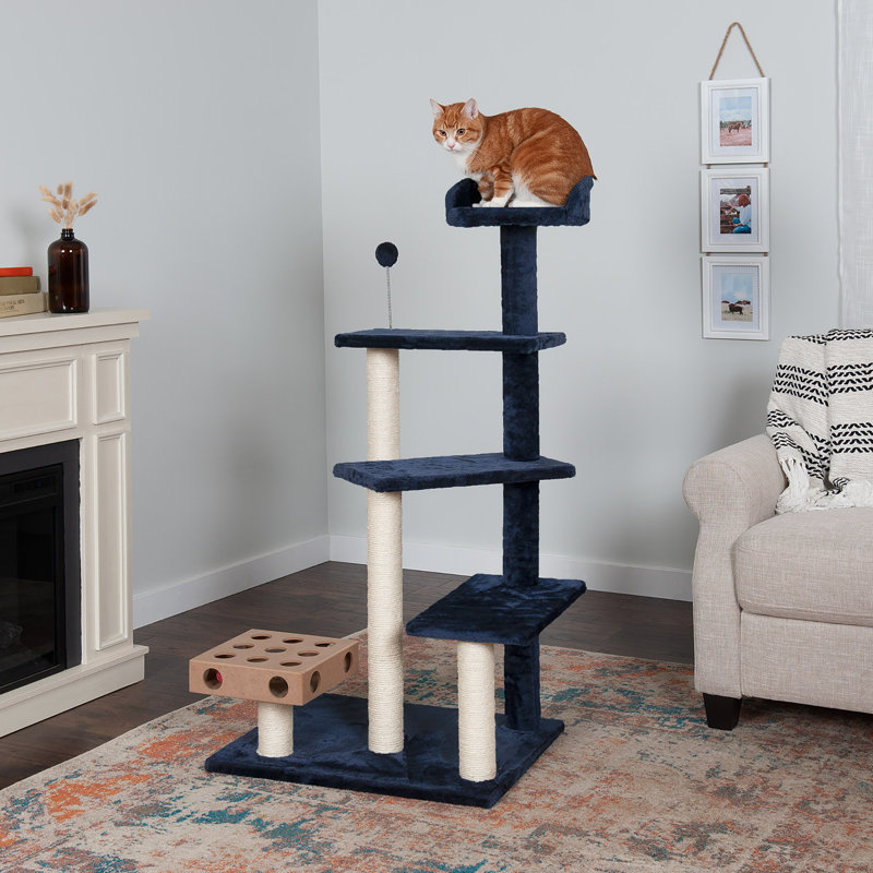 Tiger Tough Scratching Post, 49" H x 26" W x 19" D, Gray