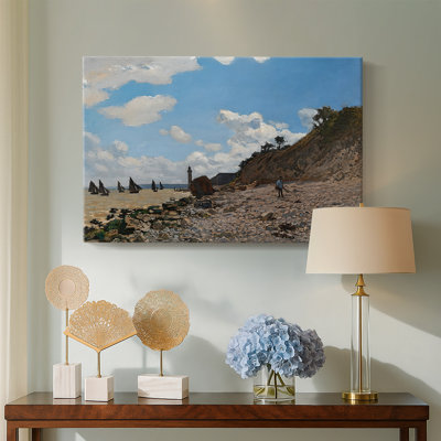 Claude Monet "La Pointe de la Hève à marée basse" - Art mural de qualité musée sur toile tendue