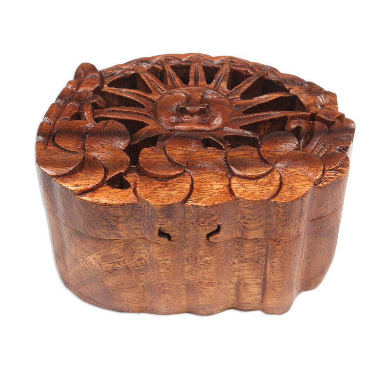 Boîte décorative en bois faite à la main Pulchia