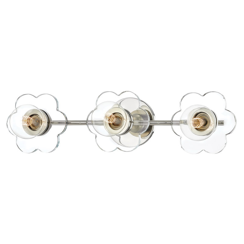 Éclairage pour meuble-lavabo 3 lumières Alexa, Nickel poli