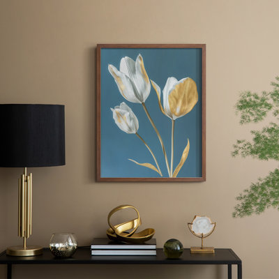 FLORAL Series CL III - reproduction encadrée de qualité supérieure - prête à être accrochée - aucun clou requis