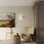 Saturnino Ceramic Flush Mounted Sconce
