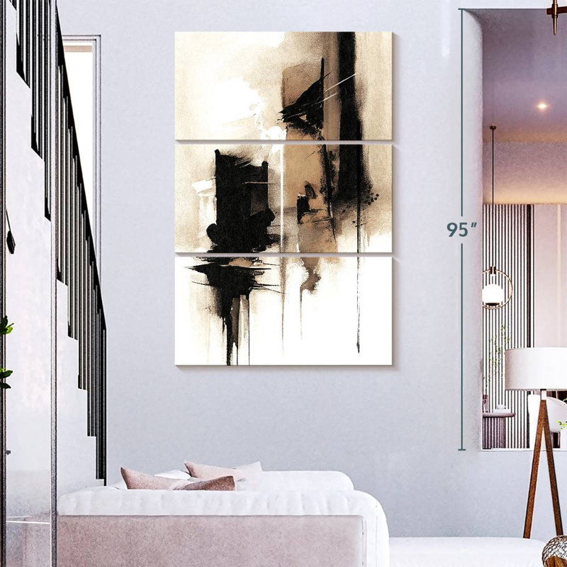 Avery Warm Smudges I, 57" H x 36" W
