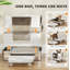 Cat Litter Box, Top And Side Entry Enclosed Litter Box With Flip Top