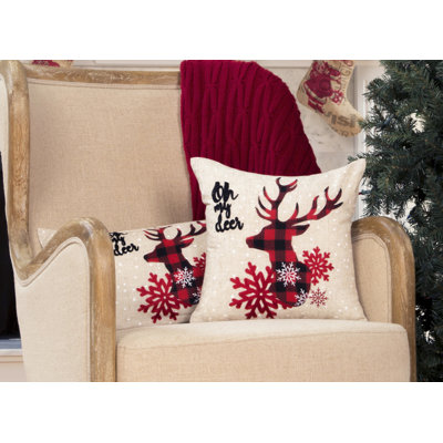  Coussin de Noël Oh My Deer