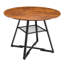 Industrial 42" Round Dining Table Set With Upholstered Chairs-1942577054-1942577047-1942577051