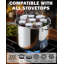 Marmite en acier inoxydable avec couvercle Cook N Home Professional