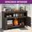 Menasseh Polyethylene Weather Resistant Outdoor Sideboard-336495968