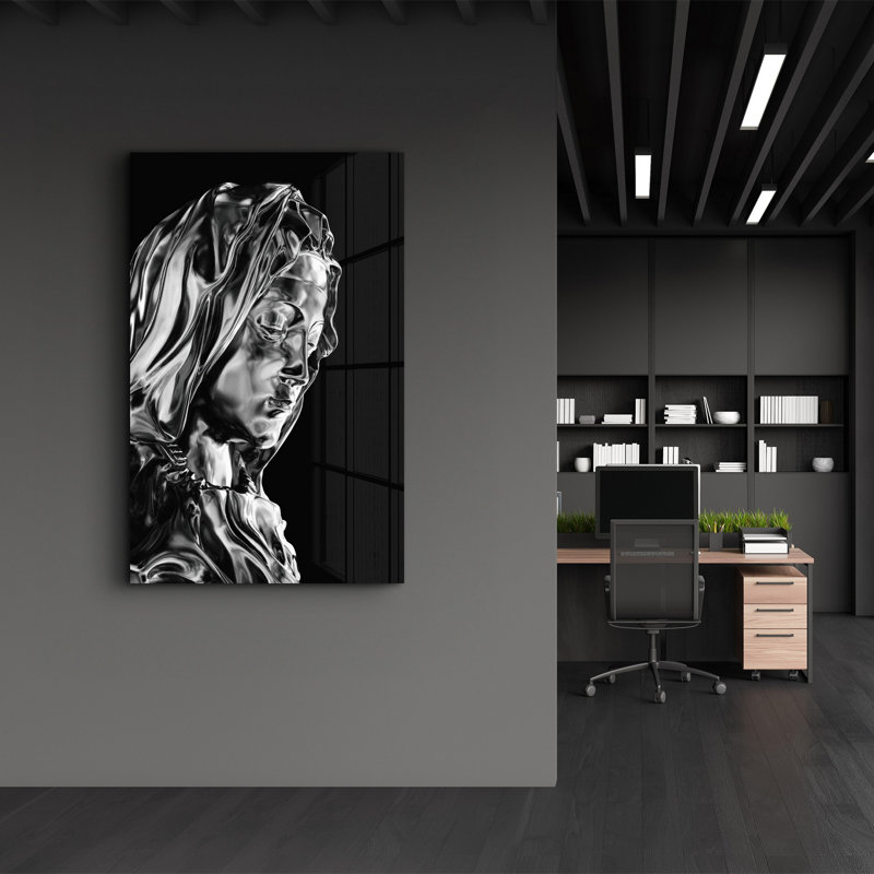 Elegant Tempered Glass Wall Art Painting, 13.8 x 21.7 inches | 100% Tempered Glass, Thickness: 0.16 inches | UV Printed for Vibrant Colors | Perfect for Home Decor, Living Room, & Office Spaces
