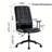Antique High-Back Executive Office Chair with Adjustable Height & 360-Degree Swivel,PU Leather Upholstery,Armrests & Five-Star Base-1425932038