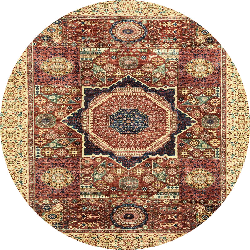 Tapis abstrait moderne 2370, Rond 6 pi